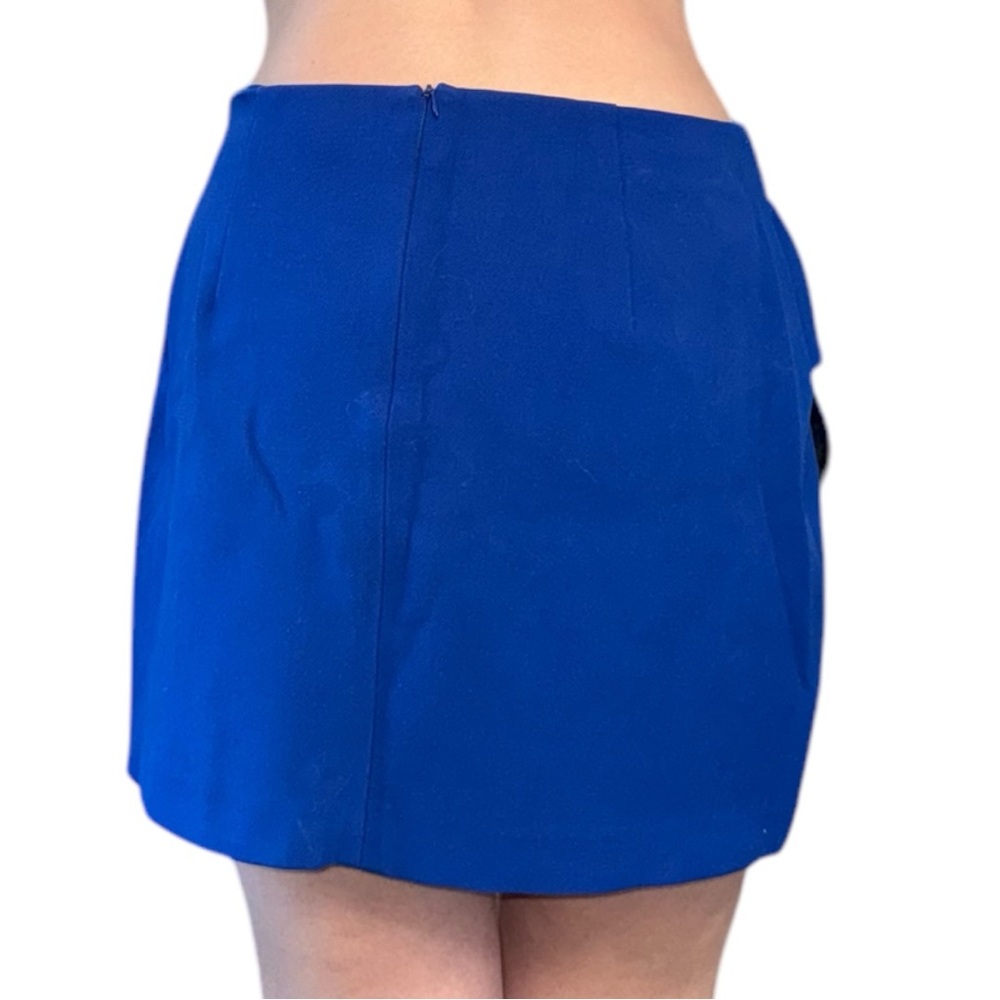 Stylish Blue Wrap Skirt - Picture 3 of 8
